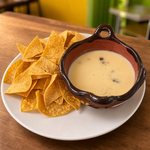 Queso Fundido with Chips.